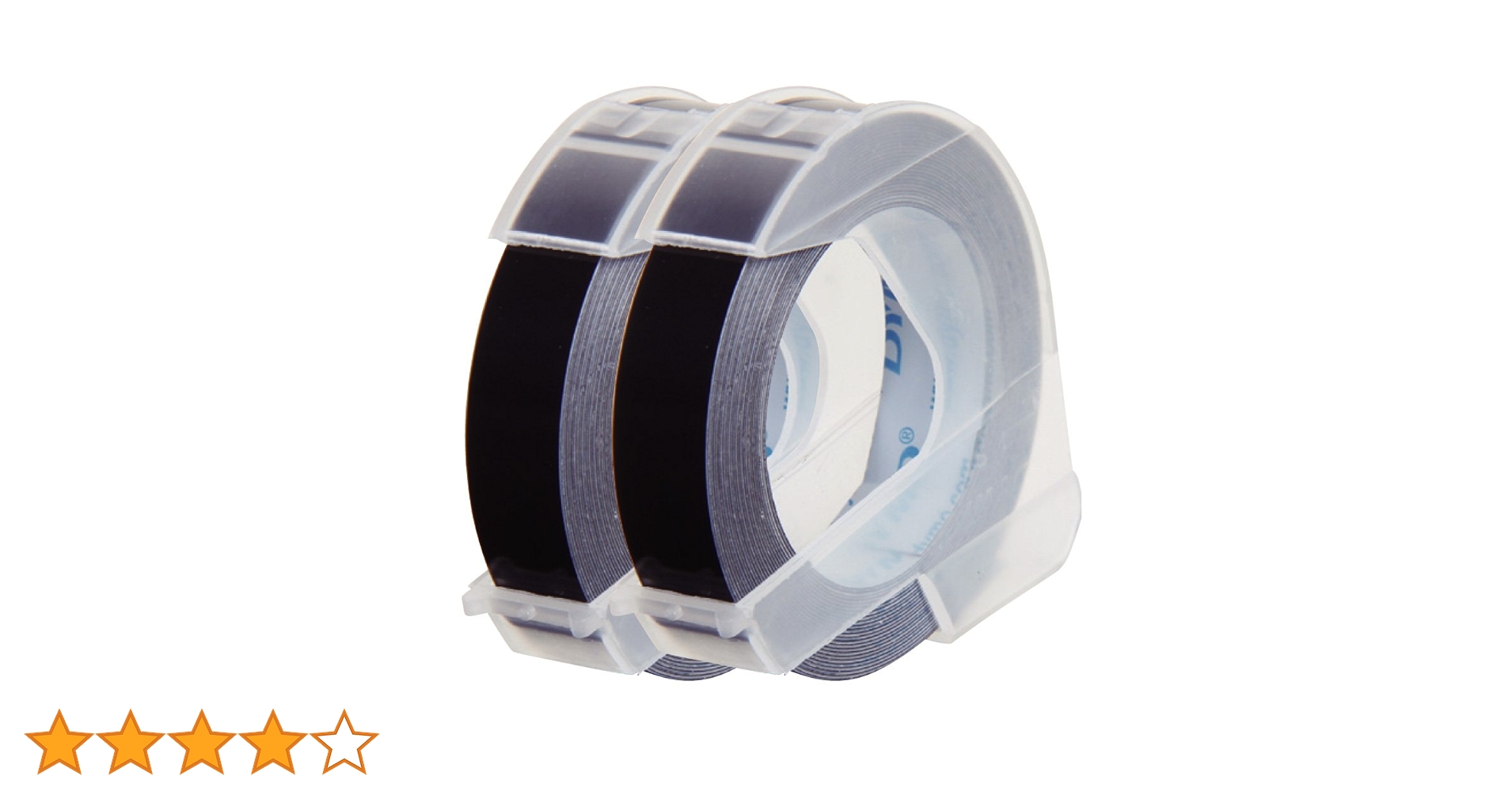 Amazon.co.jp: ダイモ テープ 幅9mm 長さ3m つやあり 黒 2巻 DM0903B2